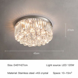 Eva Ceiling Light Modern  Opulent Multi-Tier Crystal Chandelier - Zynella