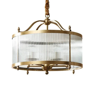 Grayson Golden Glass Chandelier Modern  Scandinavian Wooden Accent Light