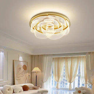 Minimalist Petal Ceiling Chandelier Modern  Art Deco Inspired Illumination
