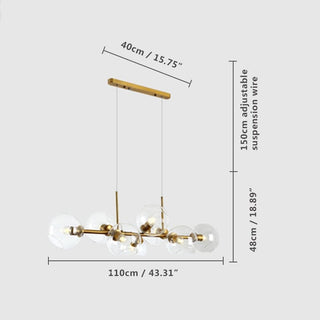 Julia Bubble Chandelier Modern  Timeless Lantern Style Wall Lamp