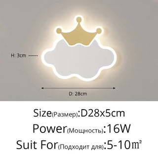 Minimalist Cloud Moon LED Wall Lamp Modern  Elegant Teardrop LED Pendant