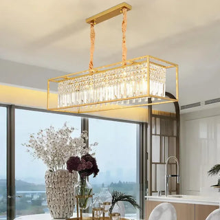 Molly Rectangle Chandelier Modern  Classic Drum Shade Ceiling Light