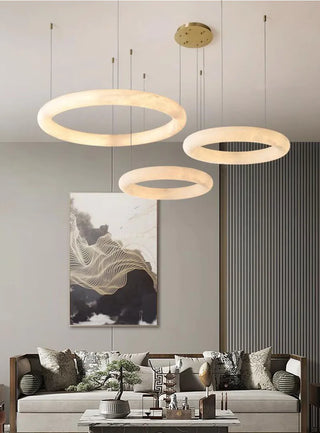 Zynella Marble Stone Ring Refined Modern  Contemporary Crystal Statement Fixture
