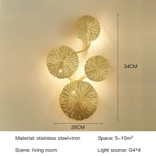 Zynella Leaf Modern Wall Lamp Premium Modern  Opulent Multi-Tier Crystal Chandelier