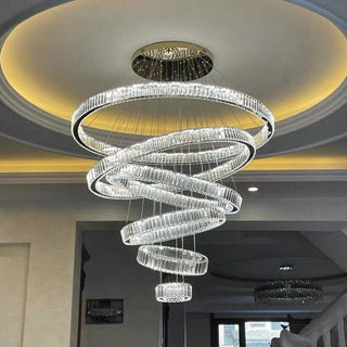Royal Benedict Crystal Ring Chandelier Opulent Modern  Luxury Gold Frame Light Fitting