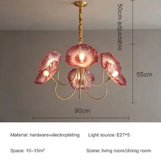 Coventry Flower Chandelier Modern  Sculptural Spiral LED Fixture