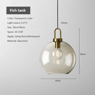 Modern Smoke Glass Pendant Light Modern  Contemporary Crystal Statement Fixture
