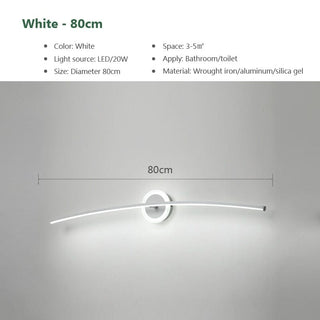 LED Bathroom Mirror Wall Lamp Modern  Chic Glass Globe Pendant