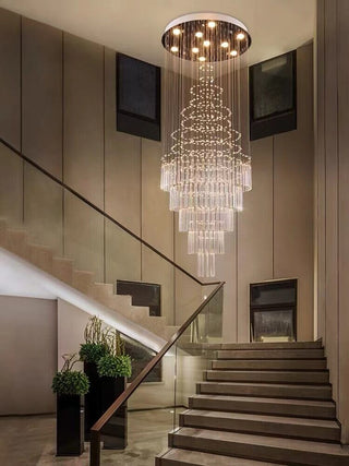 Albert Crystal Chandelier Modern  Opulent Multi-Tier Crystal Chandelier