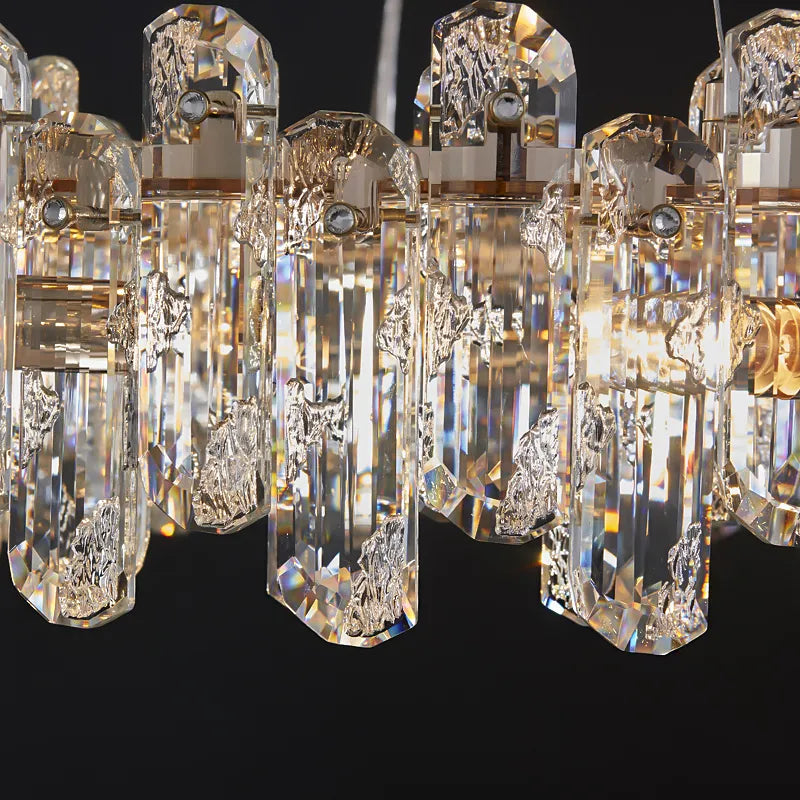 Bertie Chandelier Modern  Luxury Gold Frame Light Fitting - Zynella