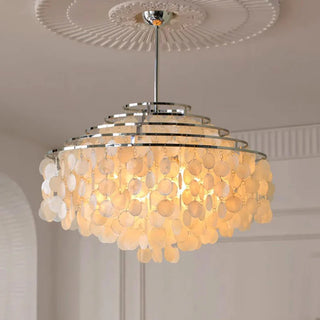 Sadaf Luxury Shell Chandelier Chic Modern  Luxury Marble Base Table Lamp