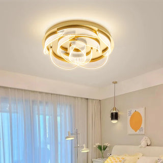 Minimalist Petal Ceiling Chandelier Modern  Art Deco Inspired Illumination