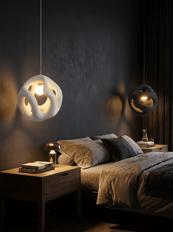Zynella Yugen Sculptural Resin LED Pendant Light