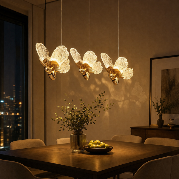 Zynella Modern Acrylic Butterfly LED Pendant Light