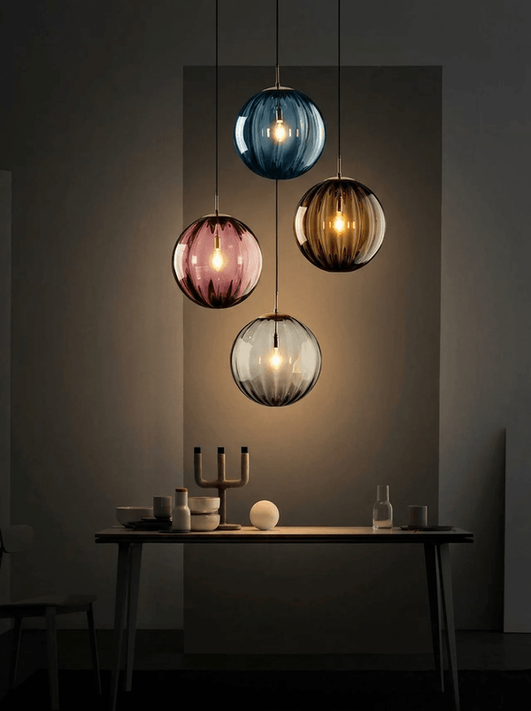 Zynella Bali Bubble Glass Pendants