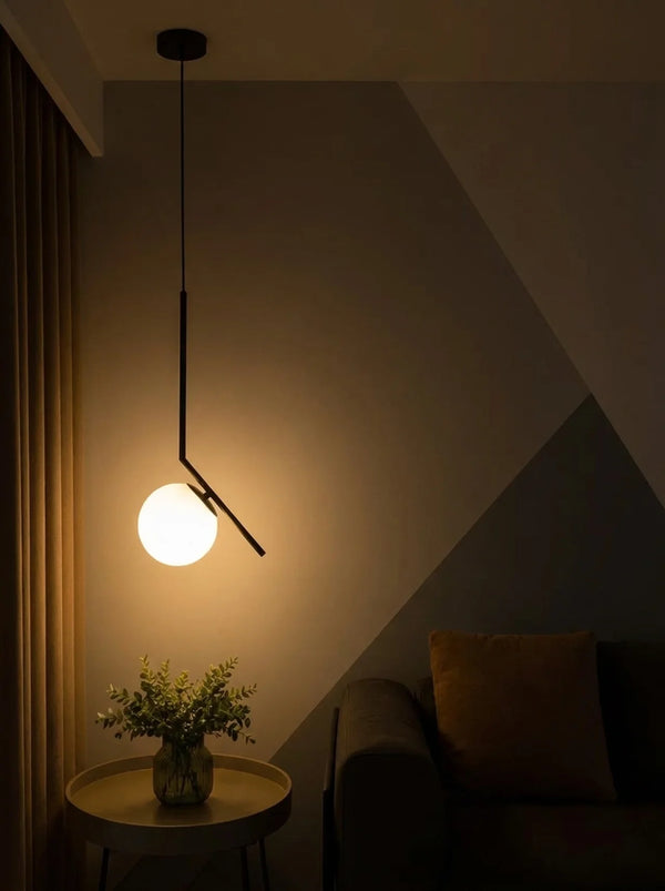 Zynella Stellar: Artistic Starry-Sky Glass Bedside Pendant
