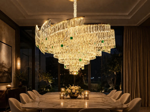Zynella Luxury European Crystal Pendant Light