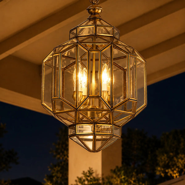 Polygon Glass Pendant Light