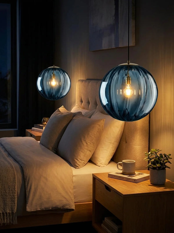 Zynella Bali Bubble Glass Pendants