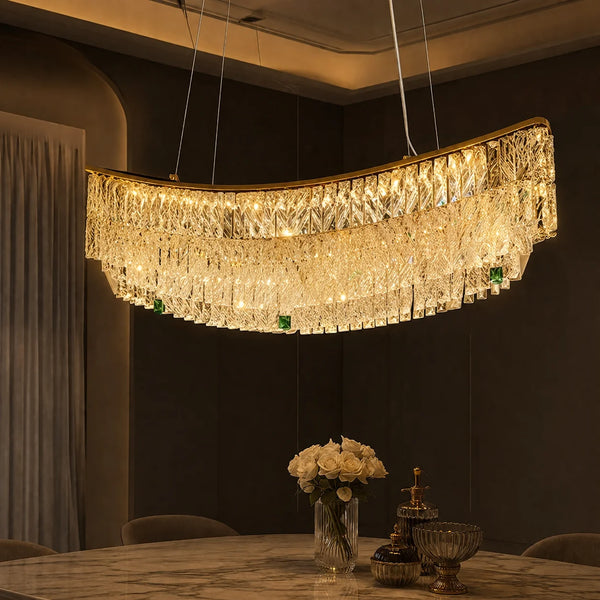 Zynella Luxury European Crystal Pendant Light