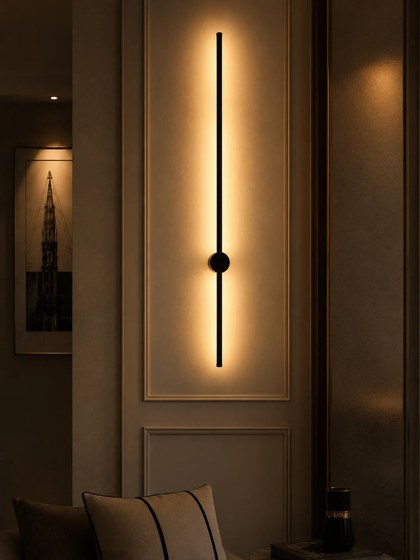 Yohan Pole Wall Lamp – Modern Vintage Brass Tube Light