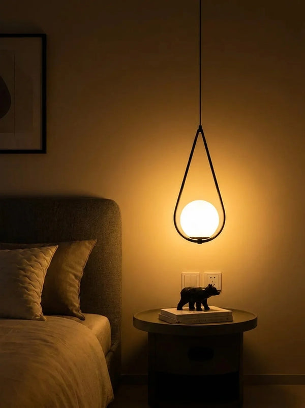 Zynella Stellar: Artistic Starry-Sky Glass Bedside Pendant