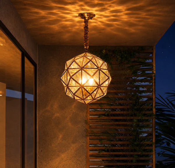 Polygon Glass Pendant Light
