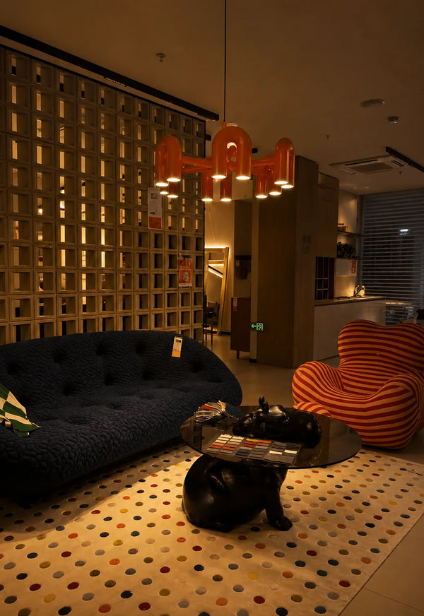 Zynella Nordic Macarone U-Shaped LED Chandelier