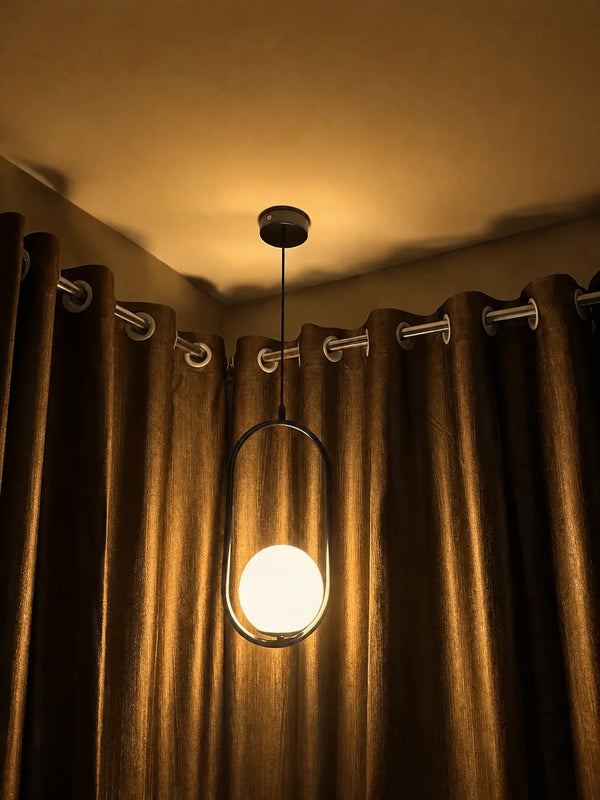 Zynella Stellar: Artistic Starry-Sky Glass Bedside Pendant
