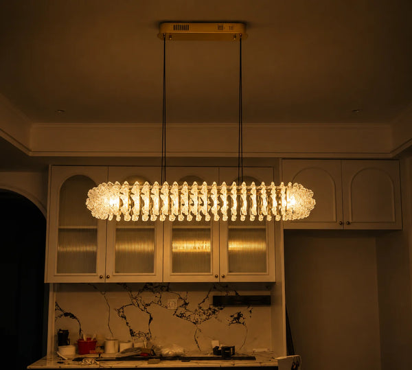 Zynella French Acrylic LED Pendant Chandelier