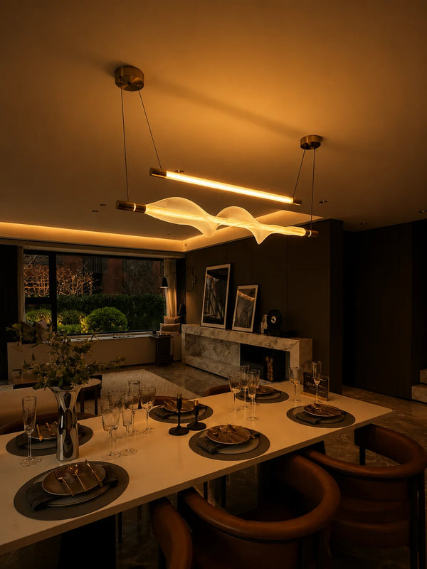 Zynella Nordic Long Tubes LED Linear Pendant Light