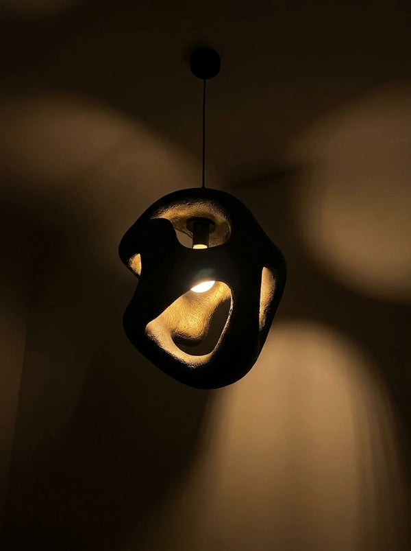 Zynella Yugen Sculptural Resin LED Pendant Light