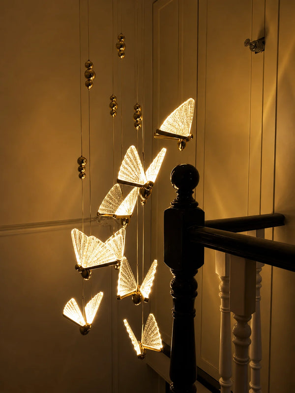 Zynella Colorful Acrylic Butterfly Pendant Light
