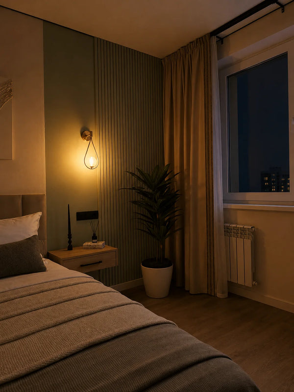 Golden Droplet Modern Lamp