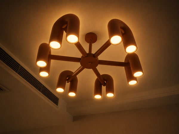 Zynella Nordic Macarone U-Shaped LED Chandelier