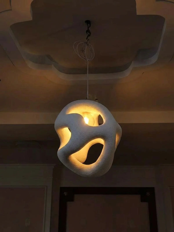 Zynella Yugen Sculptural Resin LED Pendant Light