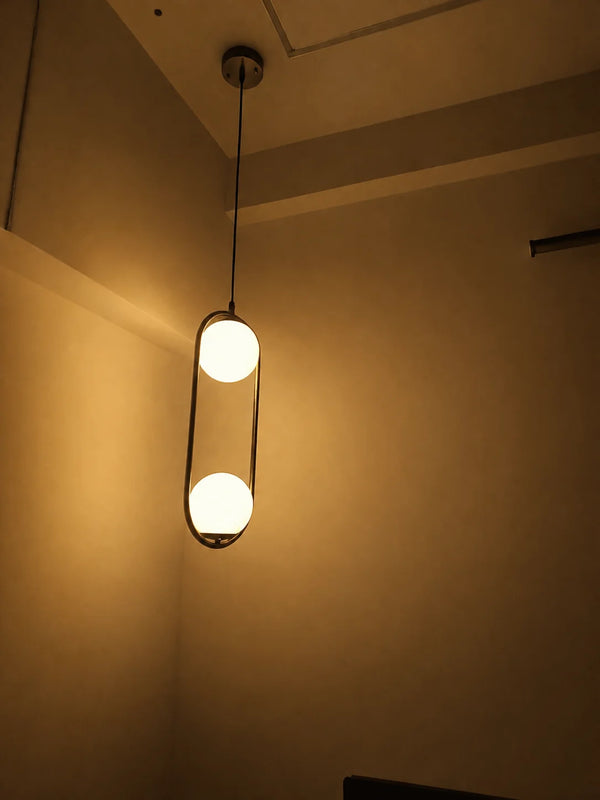 Zynella Stellar: Artistic Starry-Sky Glass Bedside Pendant