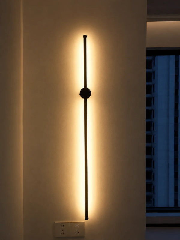 Yohan Pole Wall Lamp – Modern Vintage Brass Tube Light
