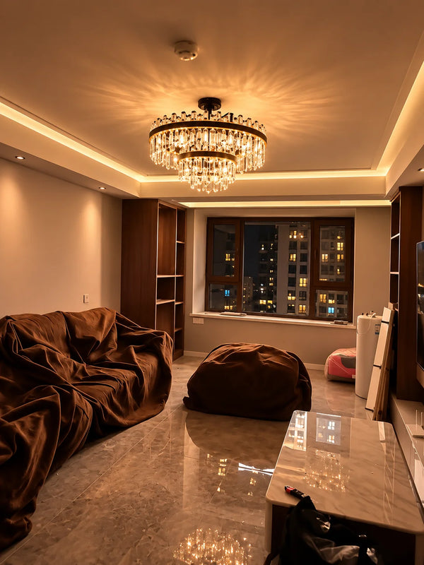 Zynella Luxury American Crystal Pendant Light