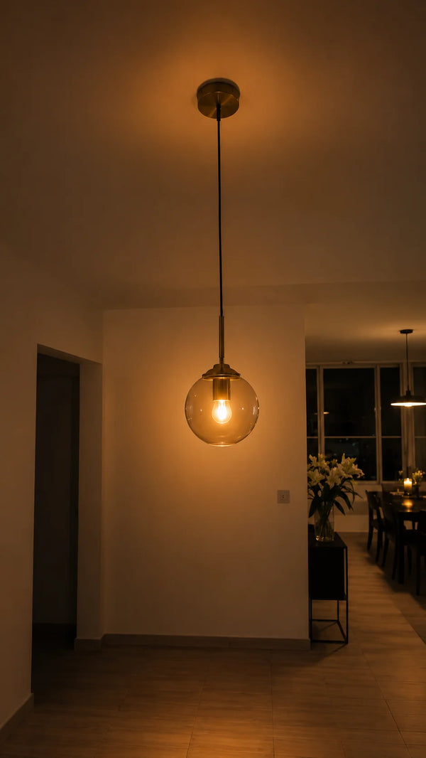 Zynella Gradient Glass Ball Pendant