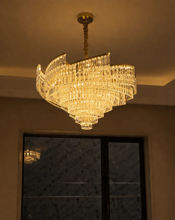 Zynella Luxury European Crystal Pendant Light