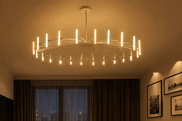 Zynella "Astra" Nordic Luxury Pendant: Adjustable Designer Chandelier