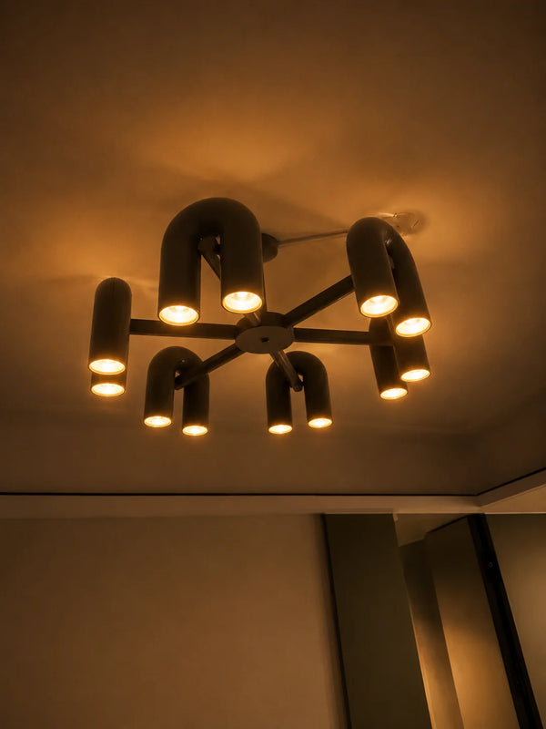 Zynella Nordic Macarone U-Shaped LED Chandelier