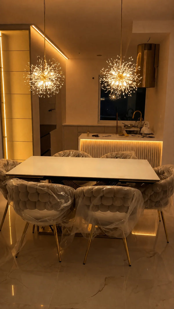 Zynella Dandelion Crystal LED Chandelier