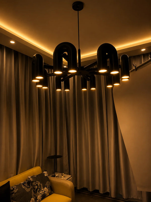 Zynella Nordic Macarone U-Shaped LED Chandelier