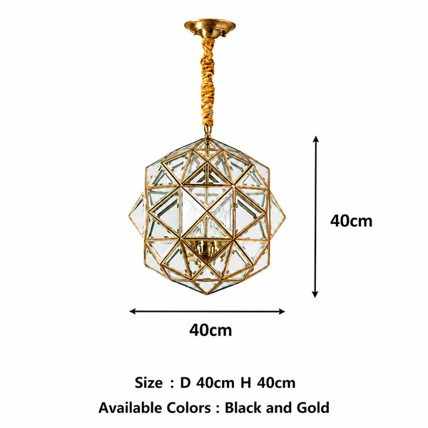 Polygon Glass Pendant Light