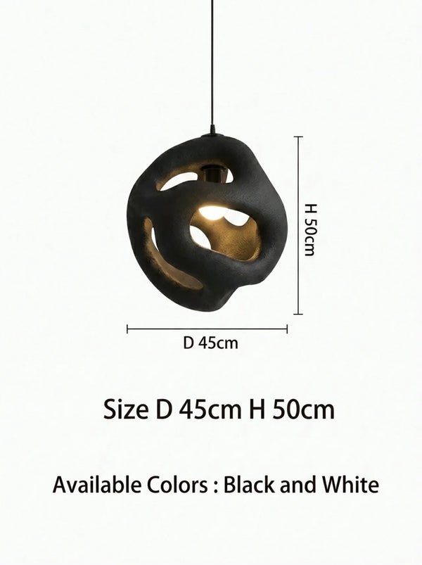 Zynella Yugen Sculptural Resin LED Pendant Light