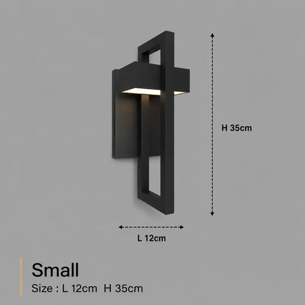 Zynella Titan: Modern Stainless Steel Outdoor Sconce (IP65 Waterproof)