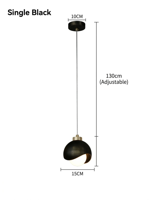 Zynella Gemini: Nordic Double-Head Crystal Pendant