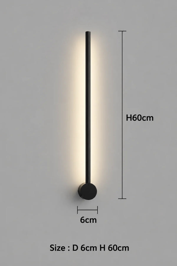 Yohan Pole Wall Lamp – Modern Vintage Brass Tube Light